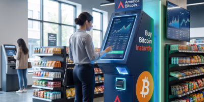 Bitcoin ATM Limit on a transaction screen representing daily buying and selling limits